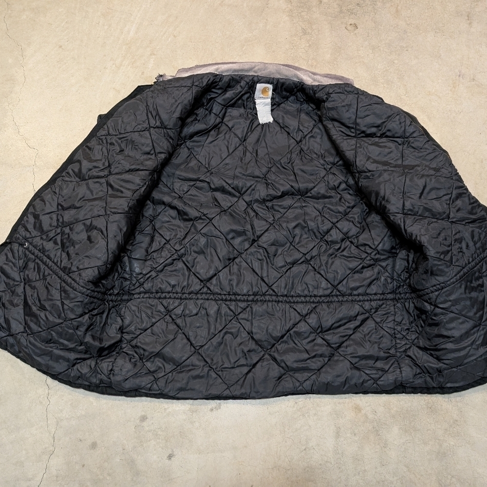 VTG Carhartt Quilt Lined Jacket Mens XL-2XL ? Faded Flaws - Picture 7 of 10